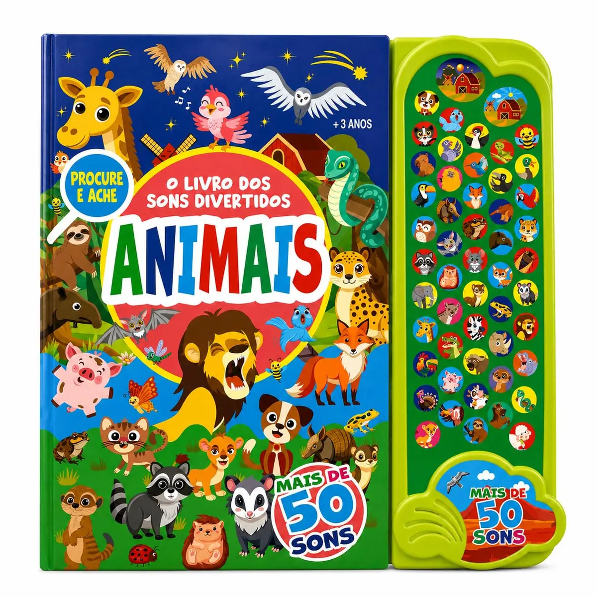 Livro dos Sons Divertidos - Animais - 50 Sons - 1