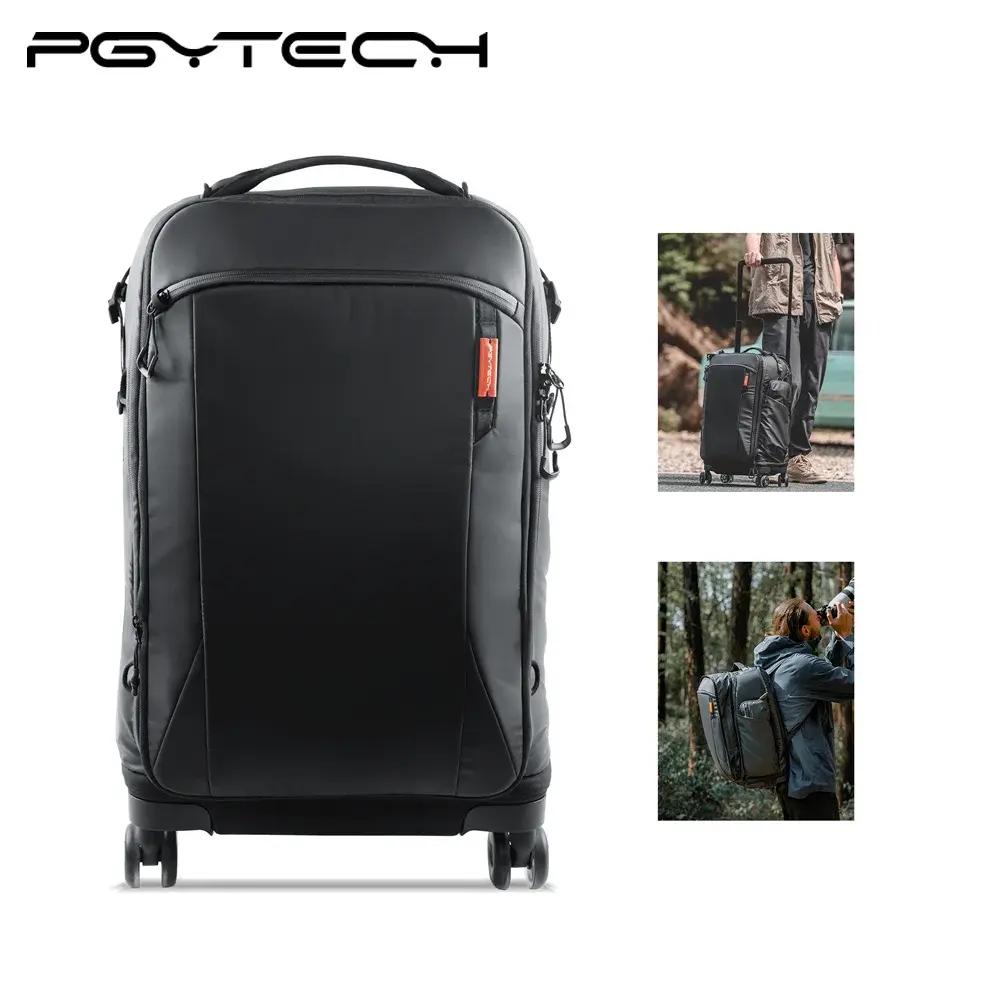 Pgytech fotografia trole caso saco de fotografia dslr câmera saco profissional ao ar livre mochila equipamentos bagagem caso viagem