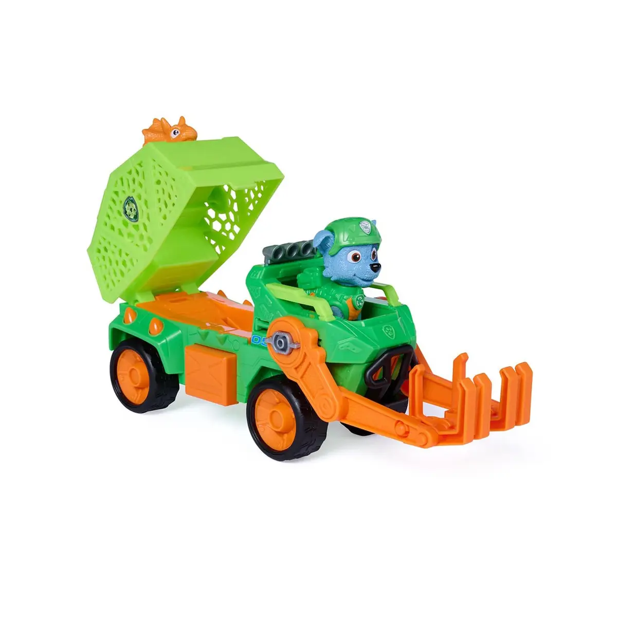 Sunny, Patrulha Canina, Veículo Rocky Dino Movie com Dinossauro | Carrinho do Rocky com Dinossauro, Boneco Incluso, Patrulha Canina Aventura Dino
