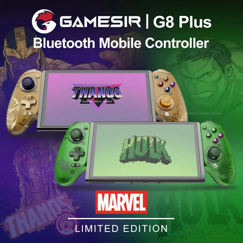 Controlador de Jogos GameSir G8 Plus Edição Hulk Edição Thanos para iOS, Android, Tablet, Nintendo Switch 2/1, Steam PC