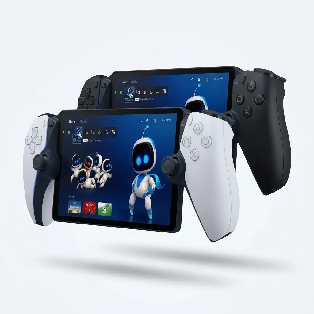 Jogador remoto do portal PlayStation | Dispositivo de jogo remoto para PS5 com ecrã LCD Full HD de 8" e ligação Wi-Fi | Branco ou preto