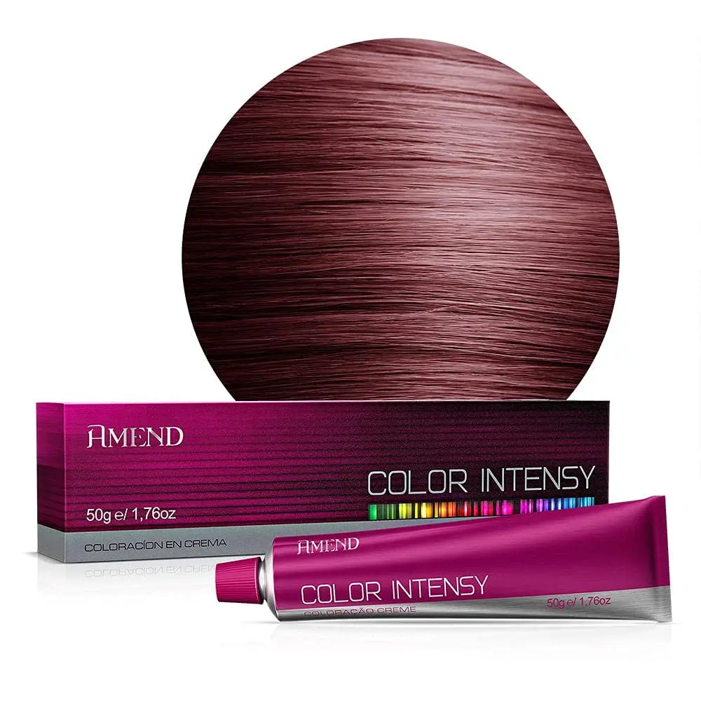 Coloração 6.66 Louro Escuro Vermelho Intenso 50g | Amend Color Intensy | Vermelho intenso vibrante com alta fixação da cor e maciez aos cabelos.