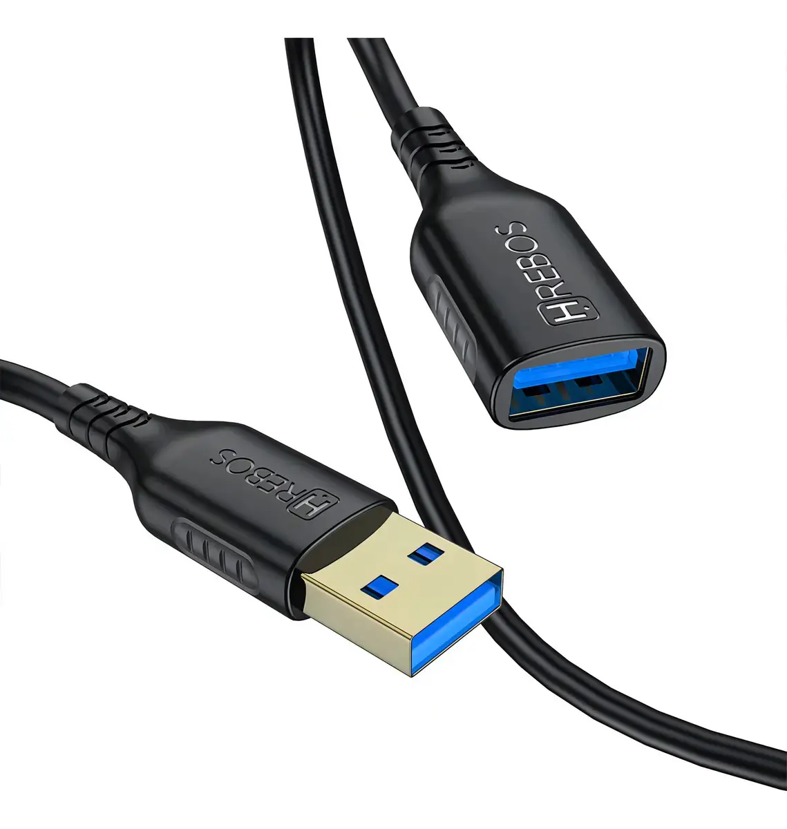 Cabo Extensor Usb 3.0 Win Castle Usb Macho Fêmea 2m Preto