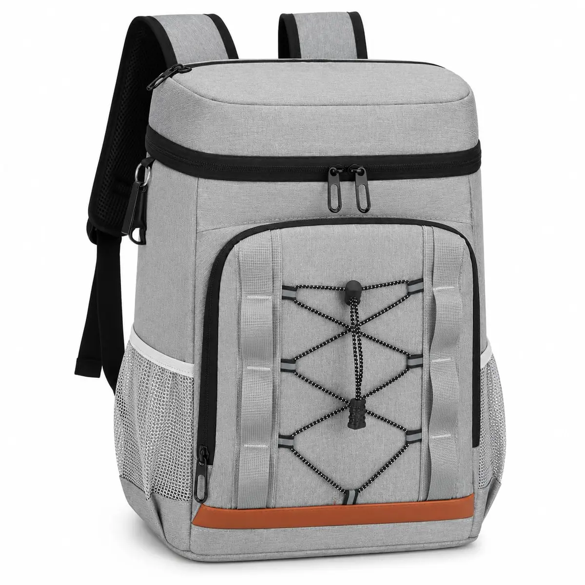 Mochila Térmica 30L Impermeável Oxford com Forro PEVA 32x19x46cm | 32 × 19 × 46 cm, Resistente a Vazamentos, Vários Bolsos, Fechamento por Zíper, Piquenique e Camping