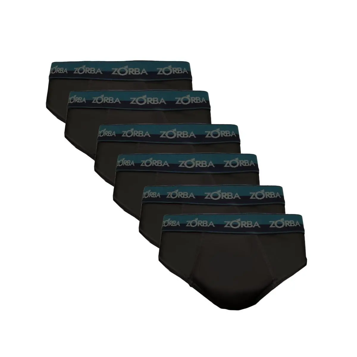 Kit Com 6 Cuecas Zorba Slip Max 764 Azul Marinho