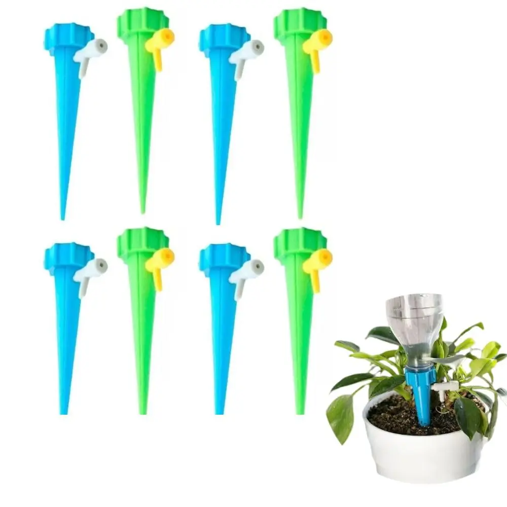 Kit 8 Gotejadores Automáticos para Plantas, Irrigador Regulável Automático para Garrafa PET Sistema de Auto Irrigação para Vasos Jardim Hortas e Flores (8)