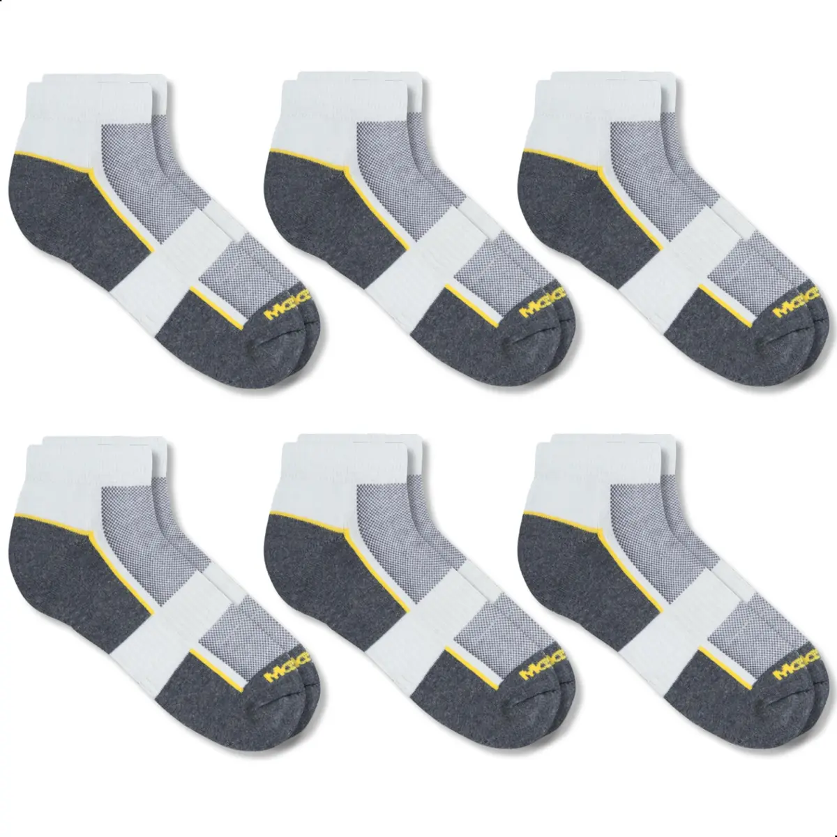 Kit 6 Pares Meia Sapatilha Mash Esportiva Alta Performance Masculino Adulto - 1