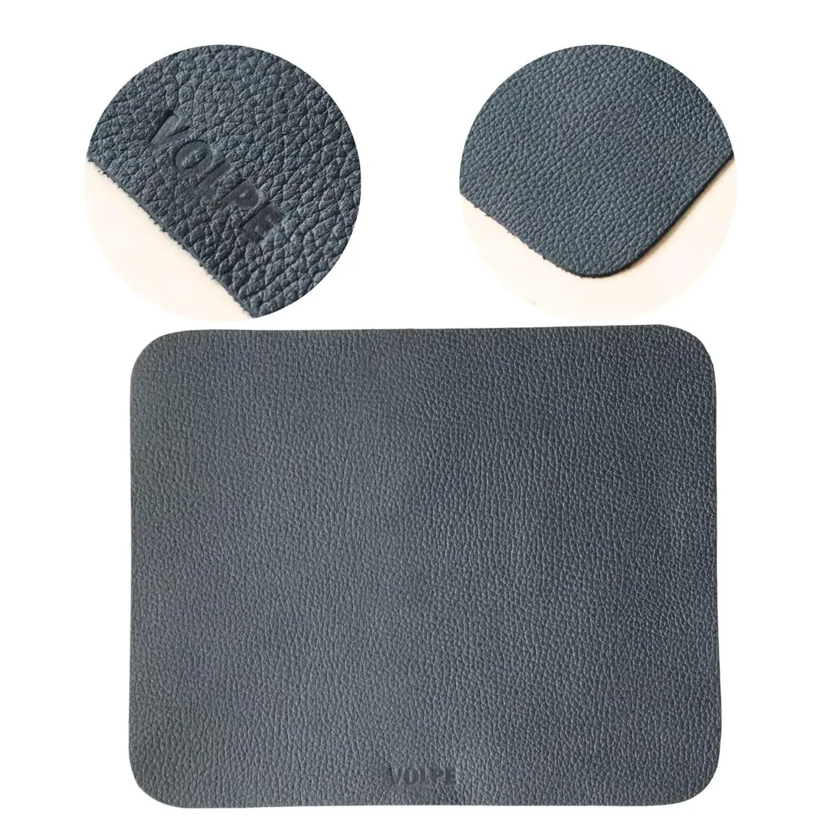 Mouse Pad Mousepad Couro Legítimo (Preto)