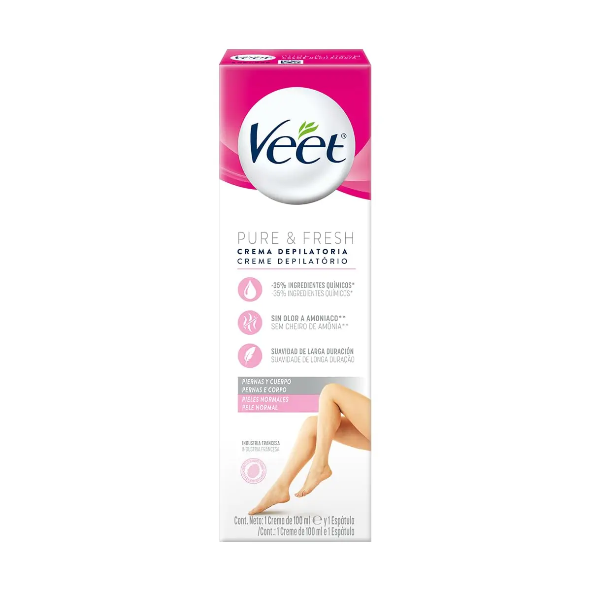 Veet Creme Depilatório Pure & Fresh Pele Normal 100ml - 1