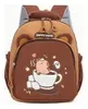 Mochila Infantil Capivara na Xícara Marrom - 1