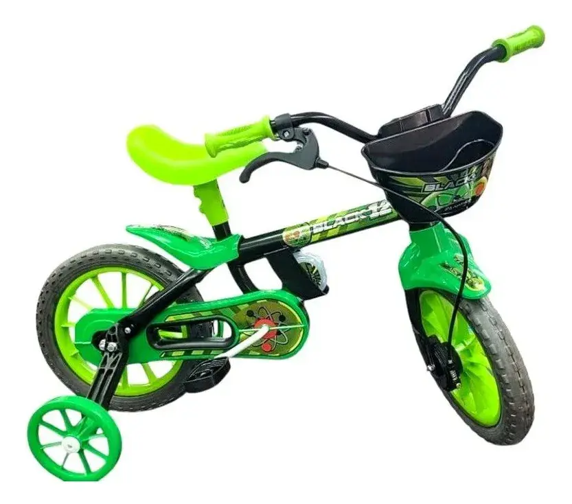 Bicicleta para meninos e meninas Nathor Rodado 12 Tts Tutti Green 12