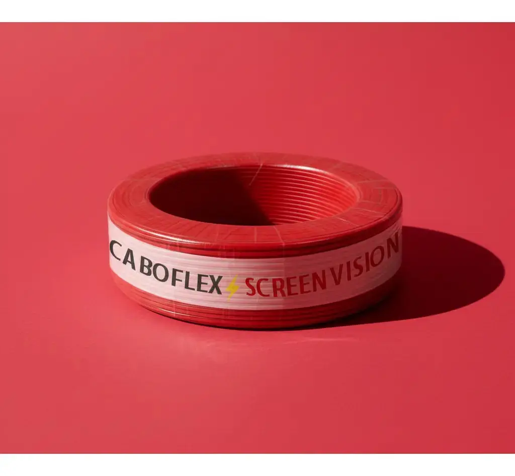 Fio 6mm Cabo Flexível Rolo Com 100 Metros Elétrico 750v Cor Vermelho Marca Screen Vision thumbnail 5