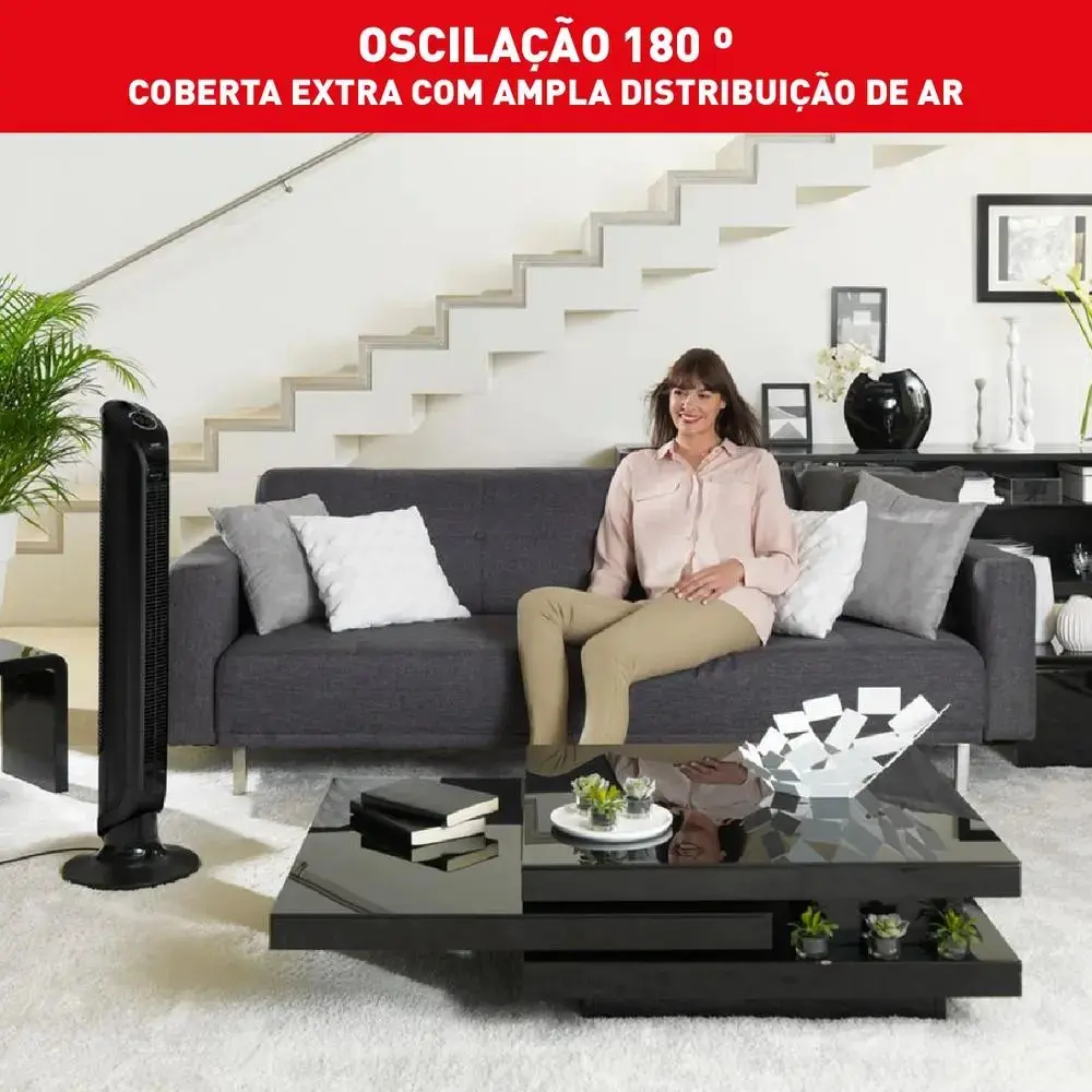 Ventilador Torre Arno Eole Infinite Preto 127 thumbnail 7