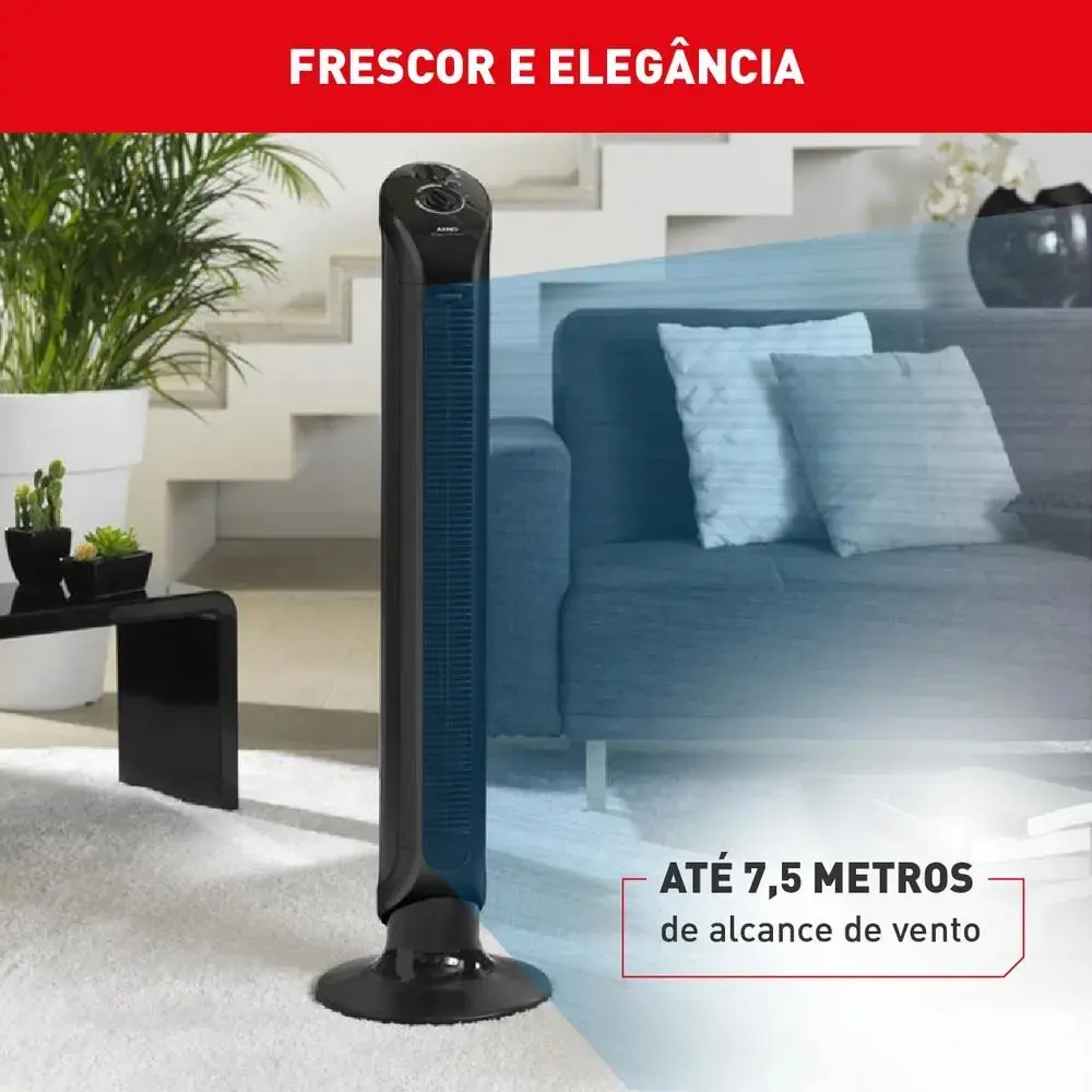 Ventilador Torre Arno Eole Infinite Preto 127 thumbnail 8