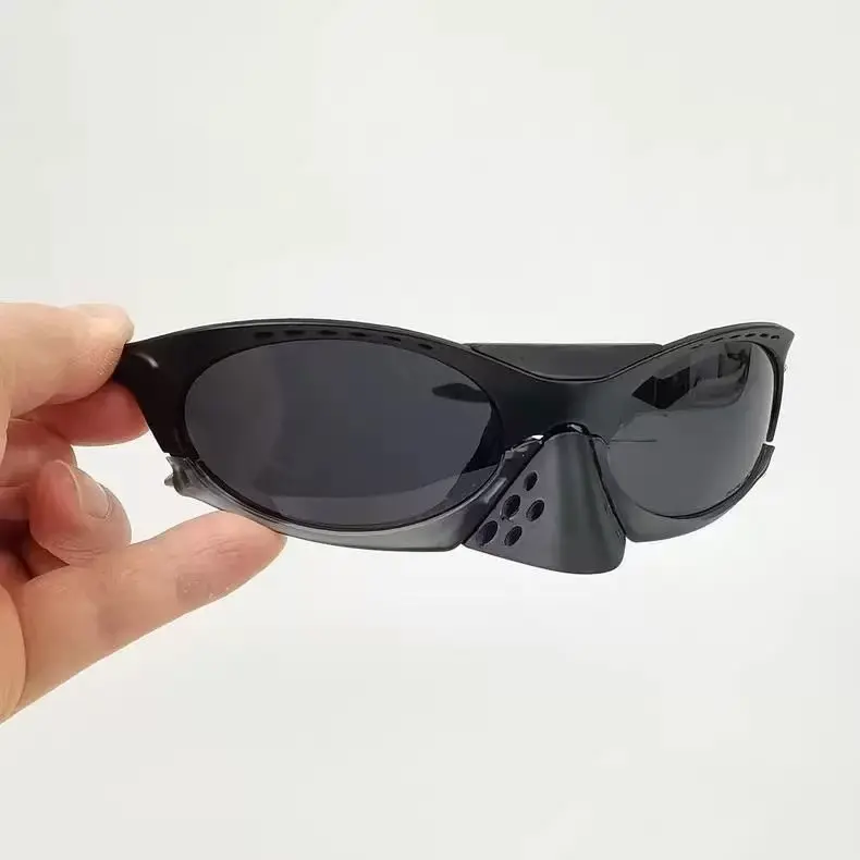 Óculos de sol esportivos unissex com ponte nasal removível.JK8612
