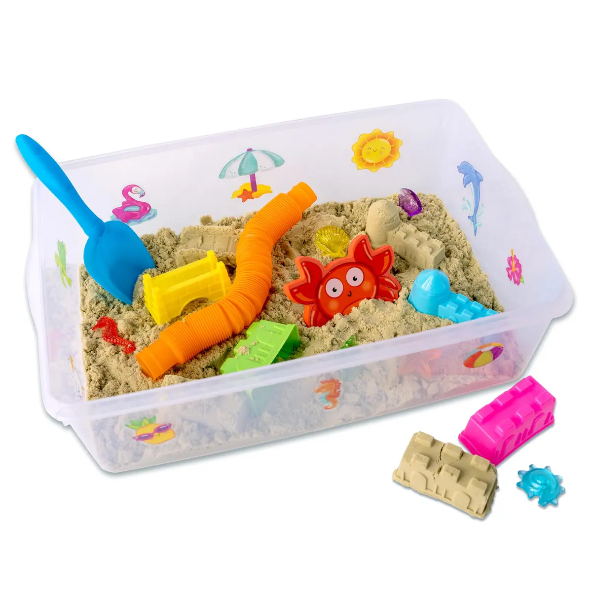 Brinquedo Caixa Sensorial Praia Faber-Castell Creativity For Kids | Brinquedo para crianças a partir de 3 anos