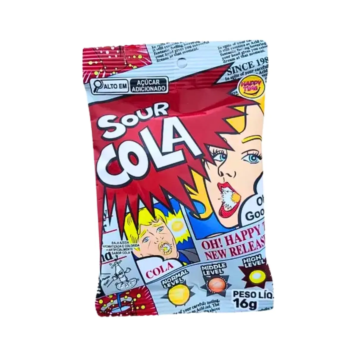 Bala Mais Azeda do Mundo Sour Cola 16g | Importada do Japão | O Desafio Ácido Extremo para Pegadinhas