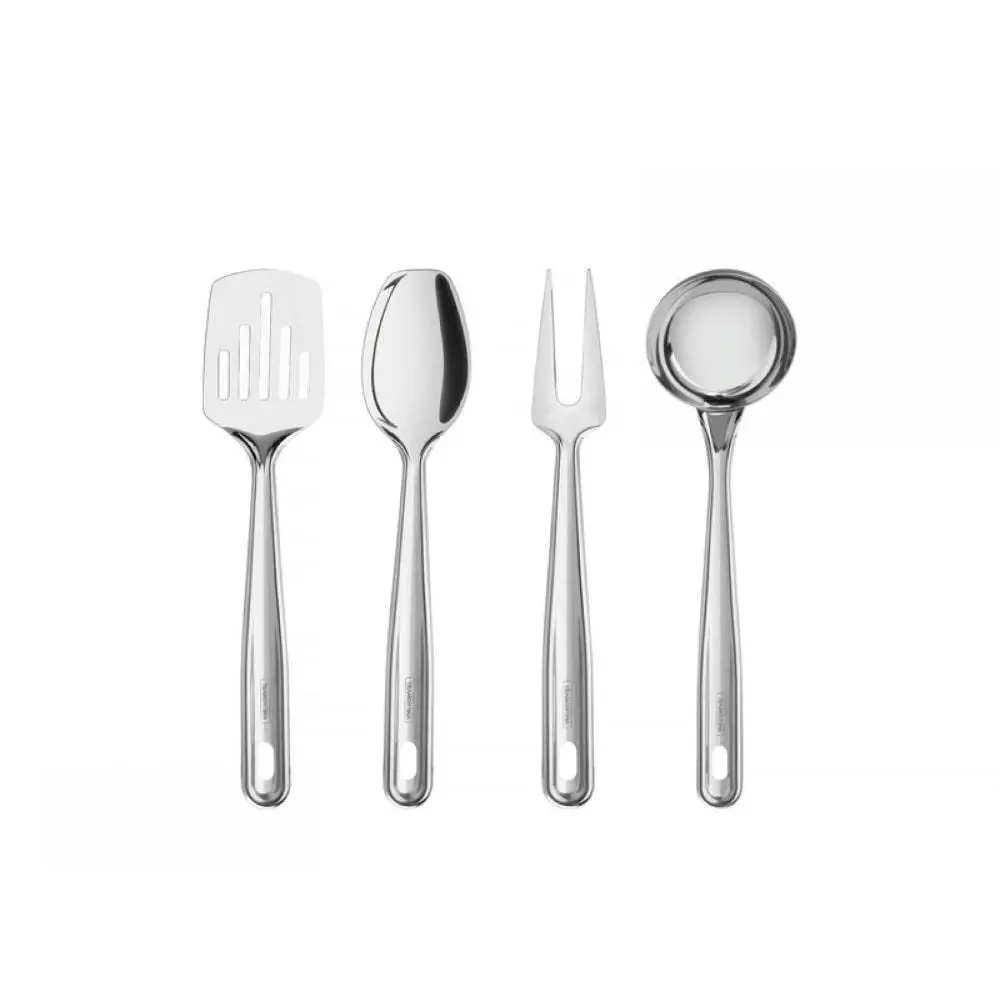Tramontina 66815710 Jogo de Utensílios Aço Inox com 4 Peças, Prata