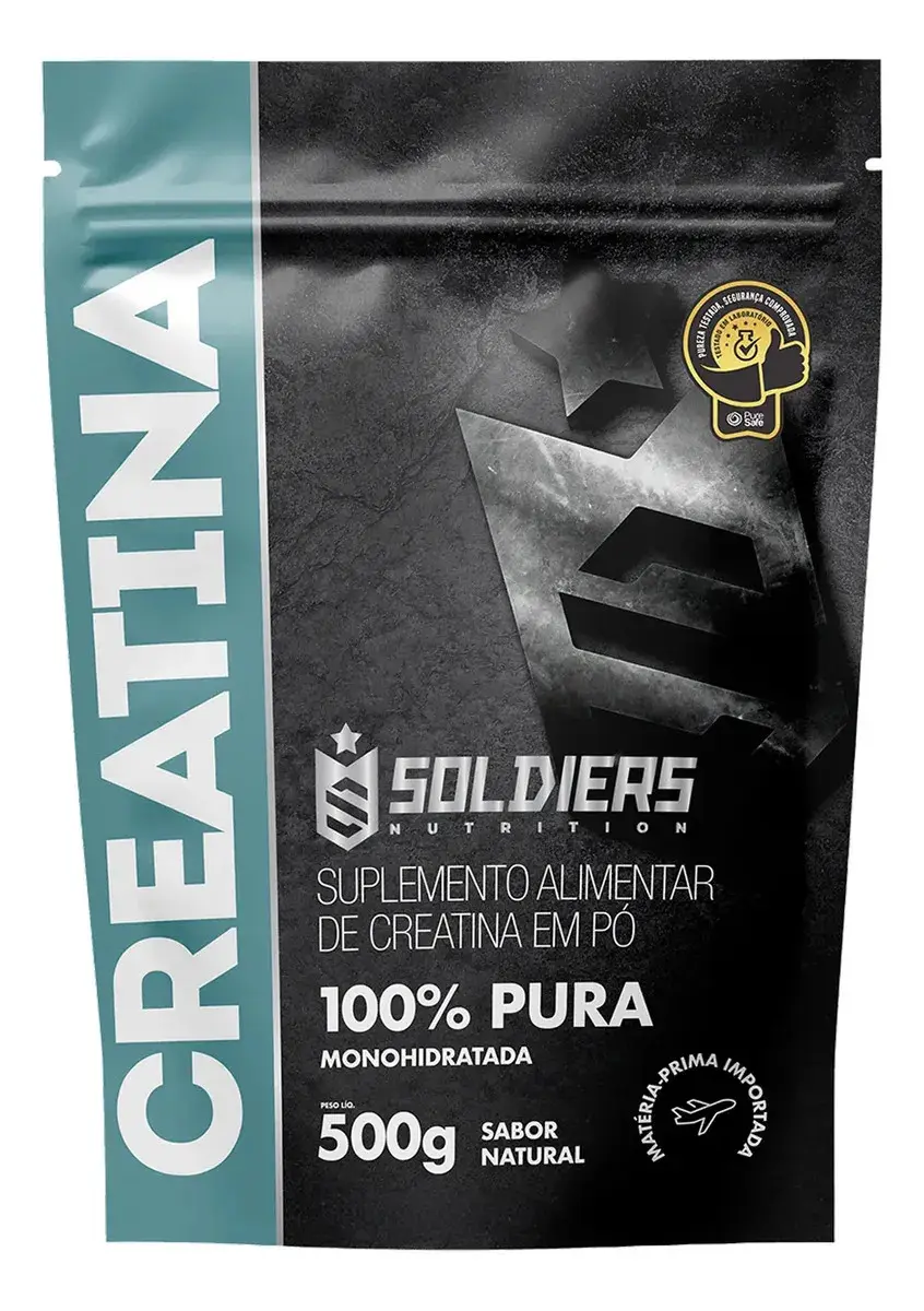 Creatina Soldiers Nutrition em pó Sem sabor x 500g