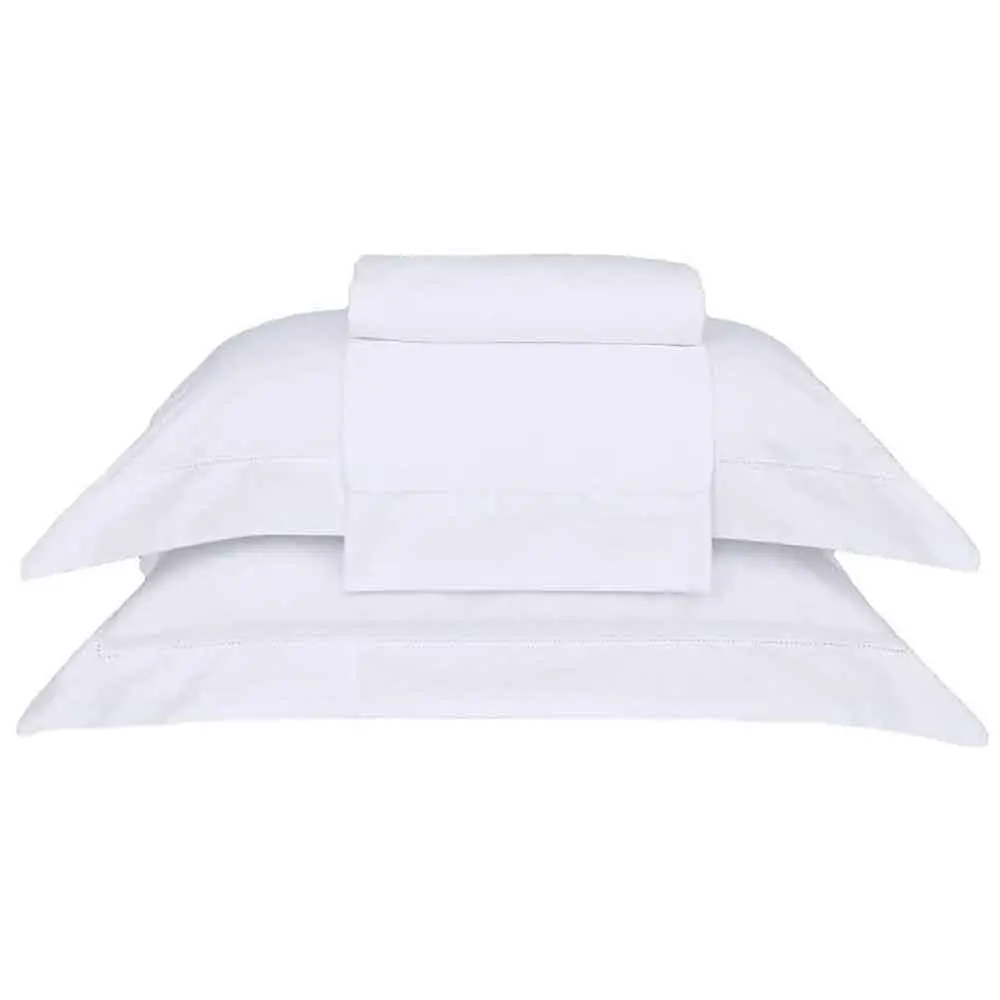Buddemeyer Jogo de Cama Queen 300 Fios N.Colors II 100% Algodão Branco 4 pç