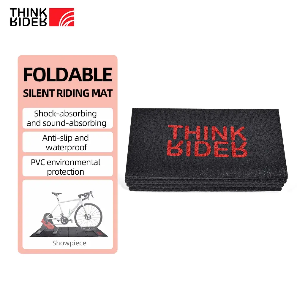 Tapete de Treinamento Thinkrider para Bicicleta Ergométrica e Exercícios - Tapete de Chão para Treinador