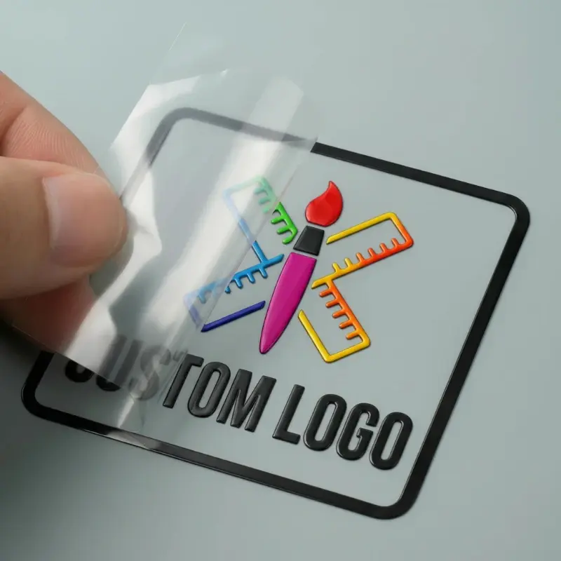 50 peças de adesivos personalizados com logotipo, adesivo de transferência, adesivo 3D UV, etiquetas personalizadas para casamento, à prova d'água para garrafa de vidro