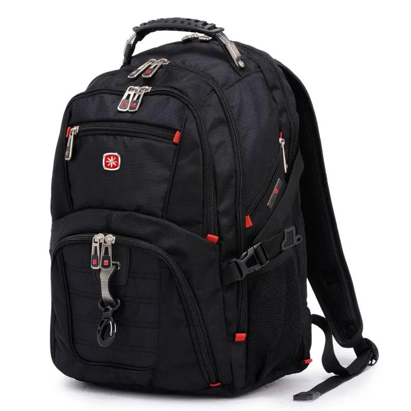 Mochila masculina suíça 17.3 polegadas computador notebook escola sacos de viagem unisex grande capacidade bagpack à prova dwaterproof água negócios - 1