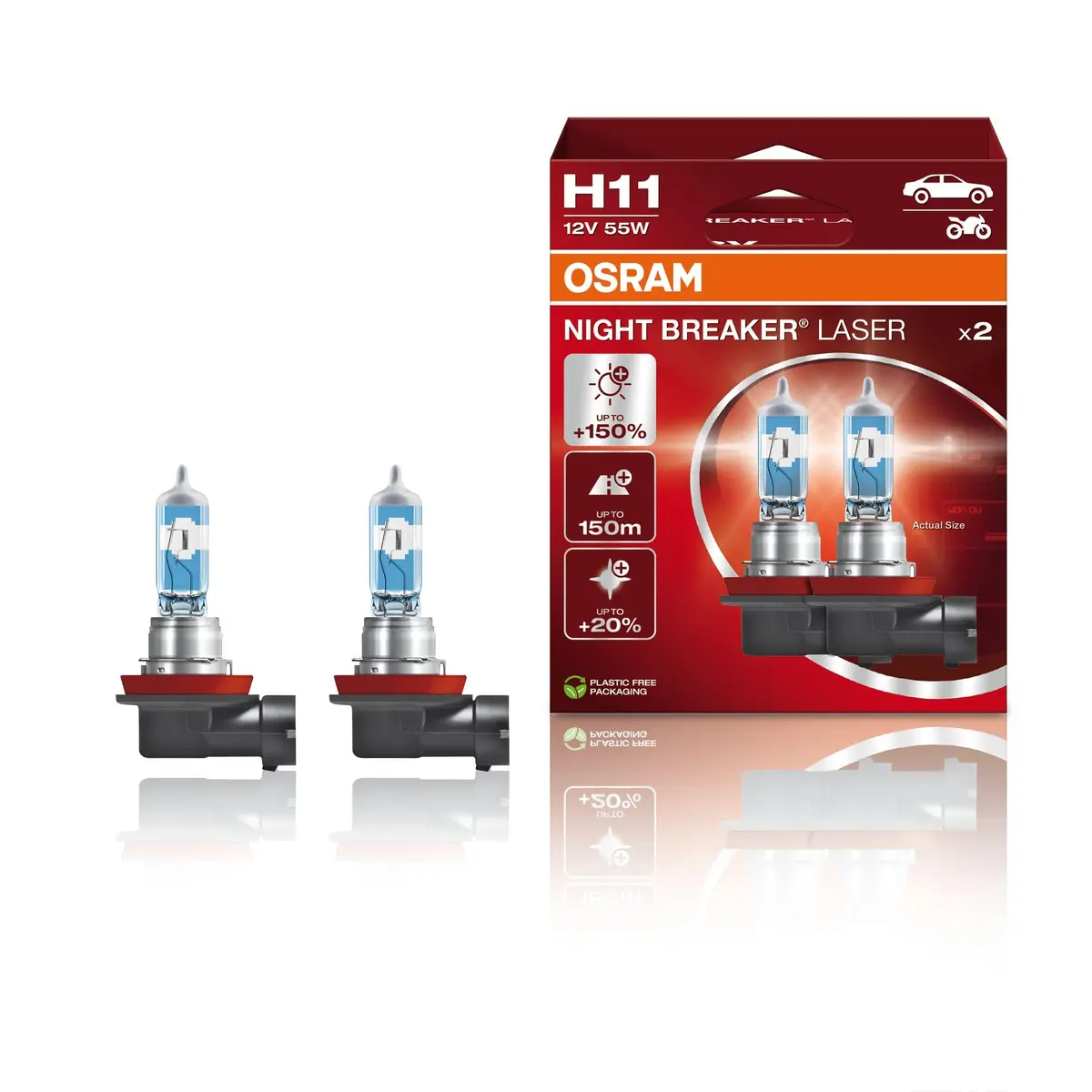 Lâmpada H11 Osram Night Breaker Laser - 1