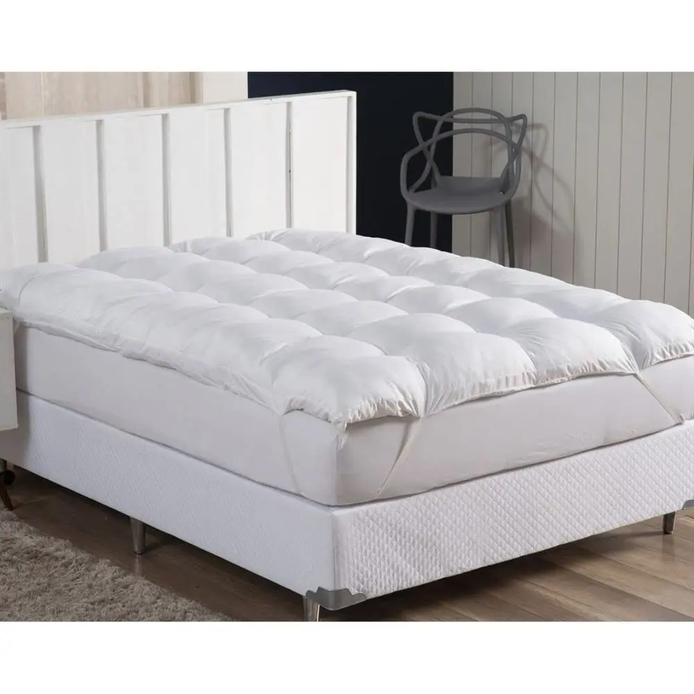 Pillow Top Casal 100% Fibra Siliconada 138x188cm - Tecido Percal Algodão - Muito mais Conforto