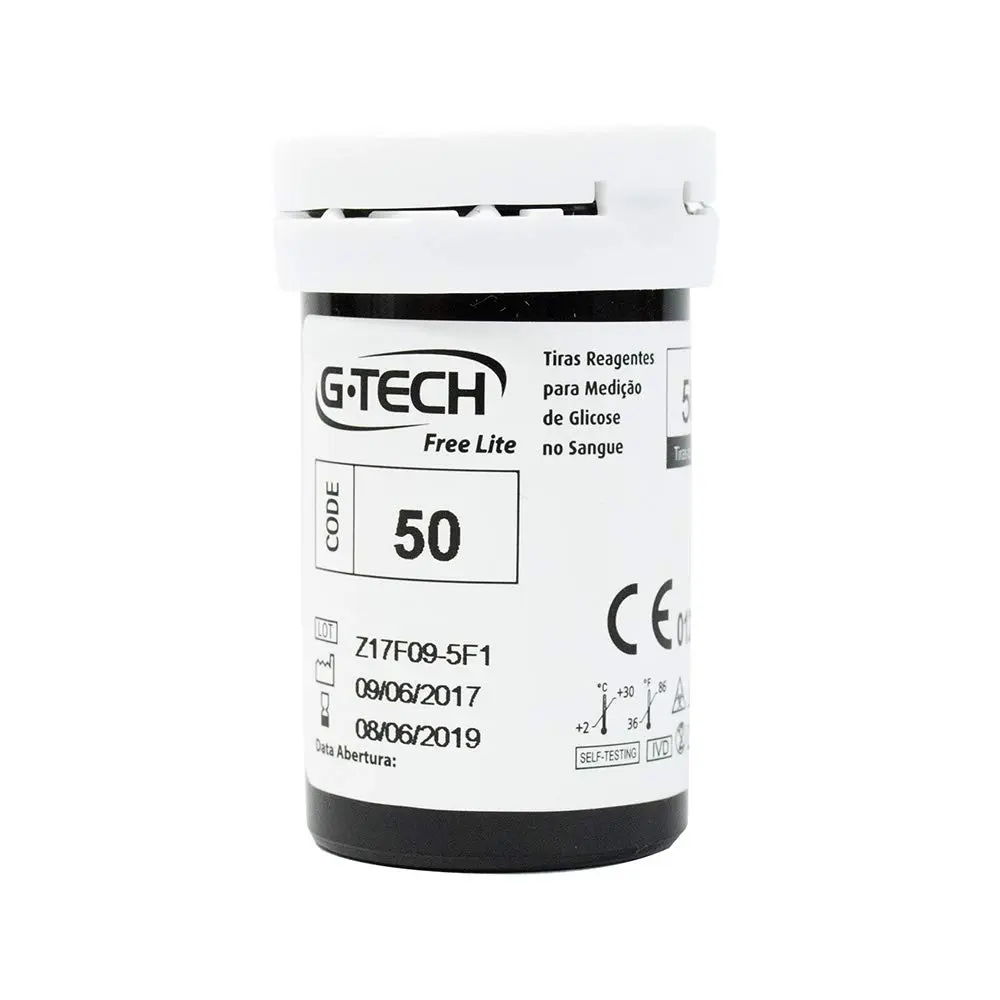 G-Tech Tiras Reagentes Lite (Caixa Com 50 Unidades)
