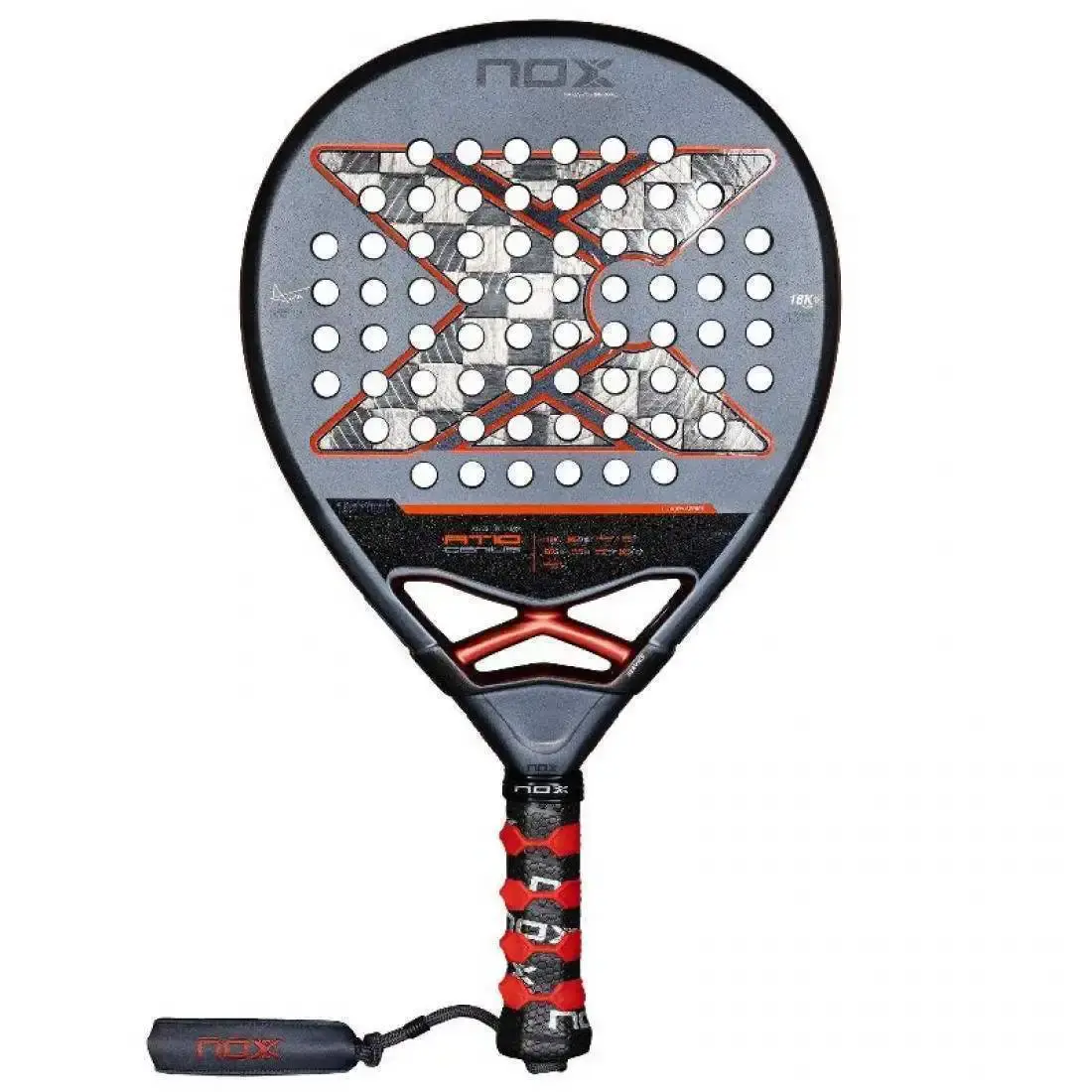 Raquete de padel Nox At10 Genius 18K Alum By Agustin Tapia 2025 + Brindes