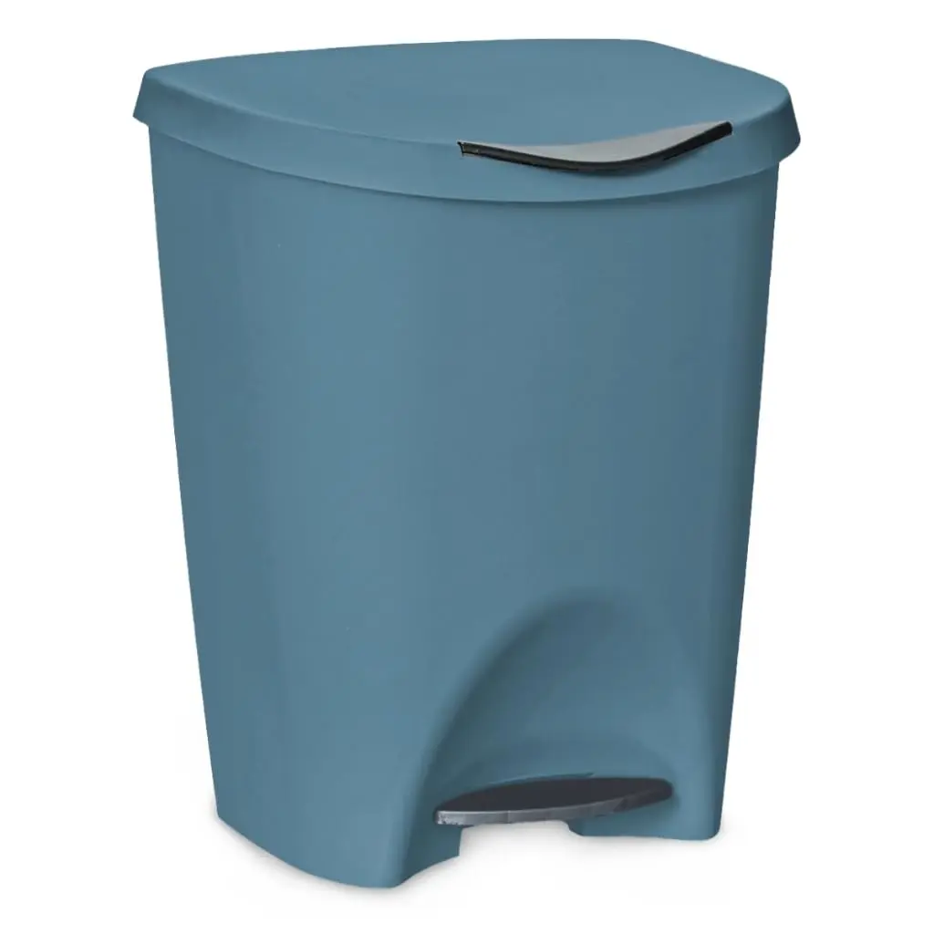 Lixeira Para EscritóRio Cozinha Banheiro Com Pedal 7,5 Litros PláStico(Azul) - 1