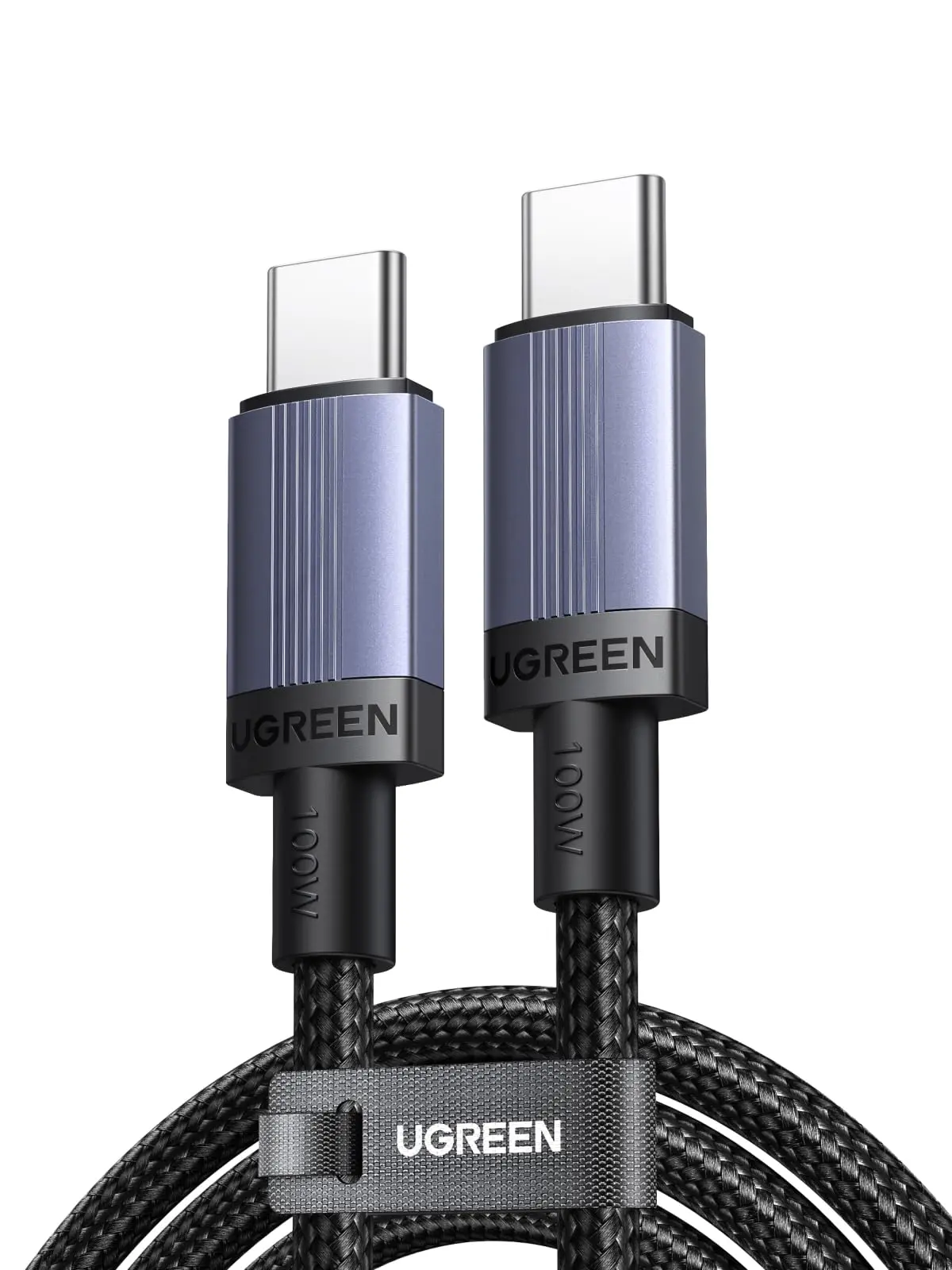 UGREEN Cabo USB-C de 100 W para Carregamento Rápido, 20 V, 5 A, 2 m | Carregador USB Tipo C PD 3.0 Compatível com iPhone Air 17, 16, 15 Pro Max, Galaxy S25, S24, S23 Ultra, iPad Pro e MacBook