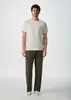 【Tam.: M G XG e XXG 】Pijama Masculino Longo com Bordado - Off White - 1