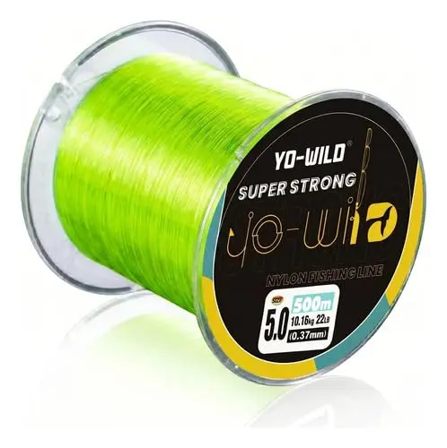 JustGoFit Linha De Pesca Monofilamento 500m 0,37mm Super Forte Para Molinete E Carretilha