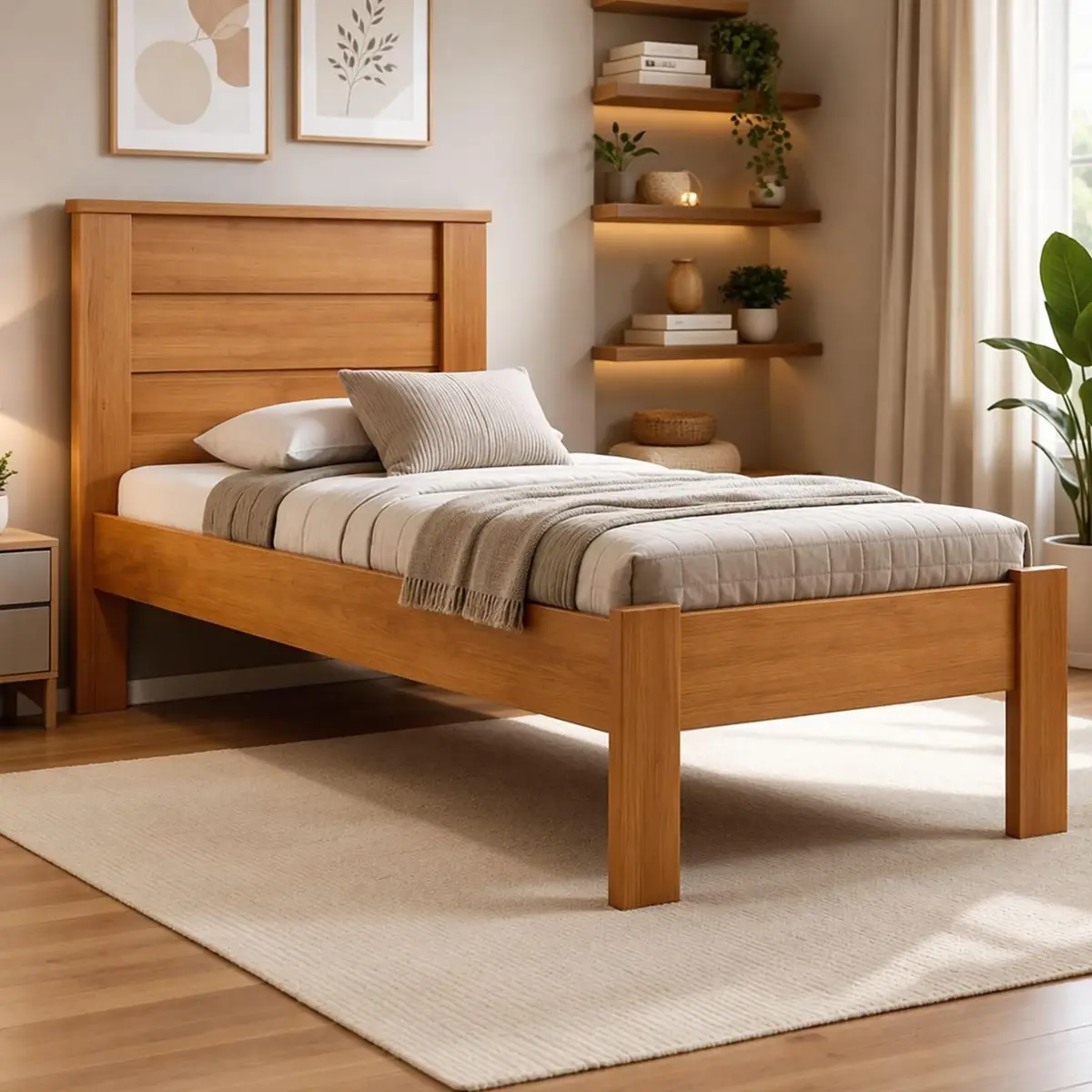 Cama de Solteiro Lily Conquista Móveis Cinamomo - 1