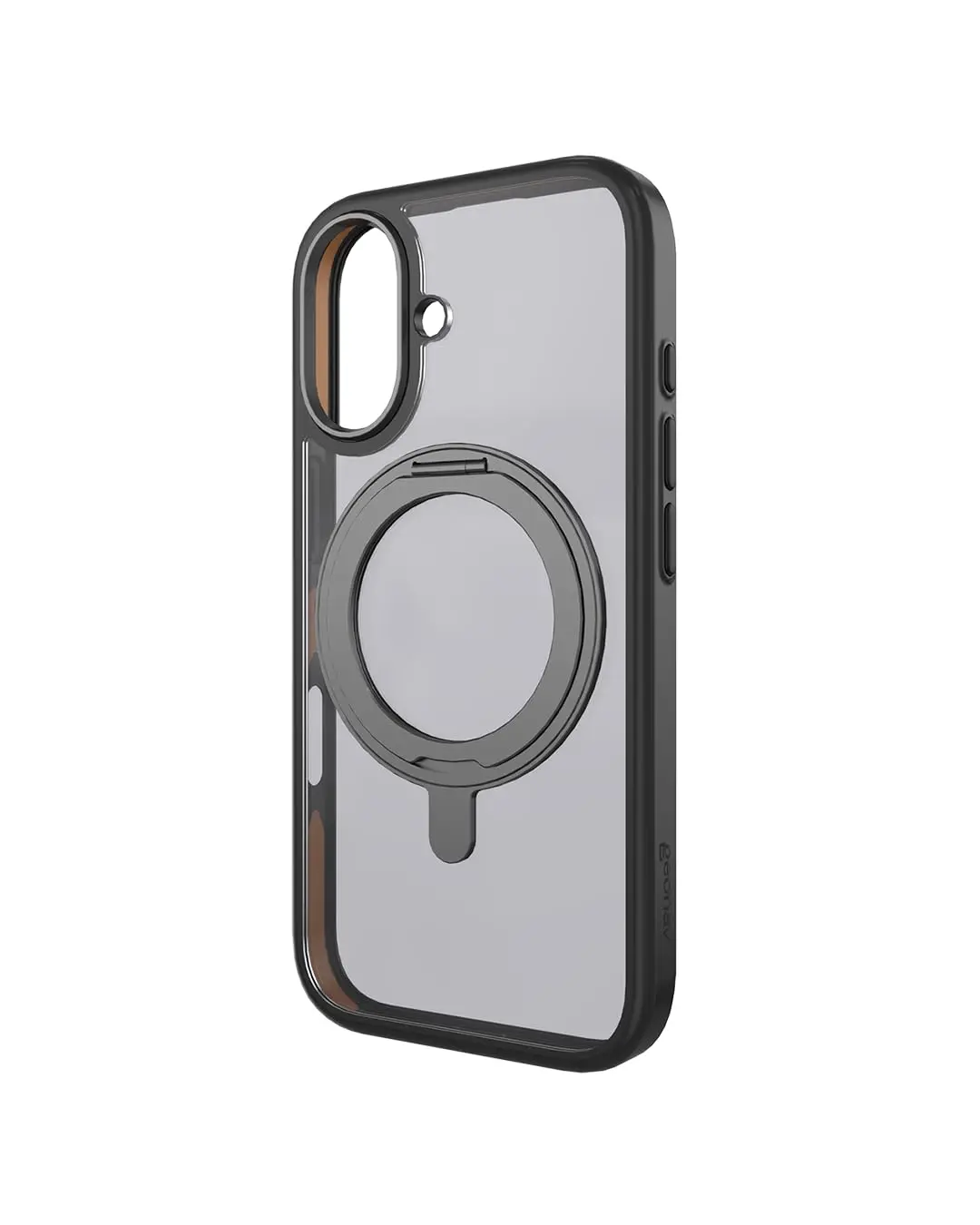 Geonav Capa Anti-Impacto Pro 360 para iPhone 17, TPU flexível nas extremidades, proteção anti-shock e policarbonato, Compatível com o sistema de ímãs MagSafe®, IPI17360BK, Transparente fosco/Preto - 1