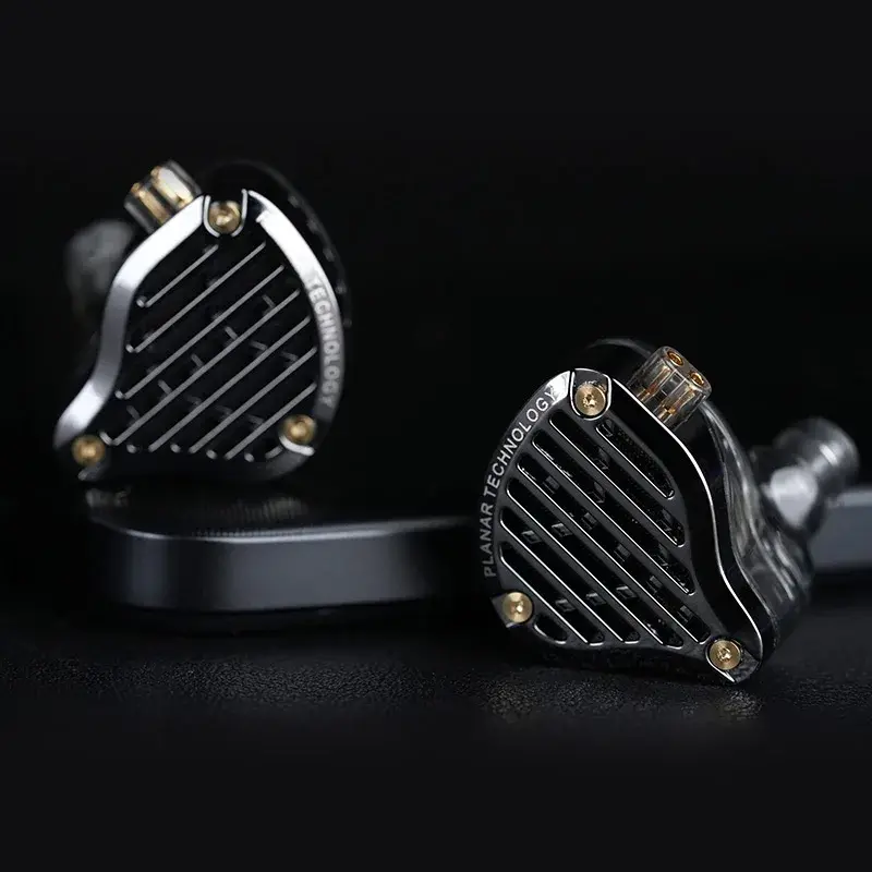 KZ PR3 13.2MM Planar Driver In Ear Fones de ouvido com fio HiFi Bass Earbuds - 1