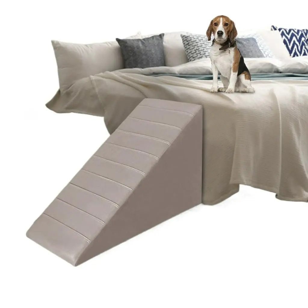 Rampinha Escadinha Escadas para Pet Cachorro Gatos Animais Escadas Pet, Rampa para Cães e Gatos Subir na Cama Conforto e Segurança para Seu Com panheiro(CAPPUCCINO)