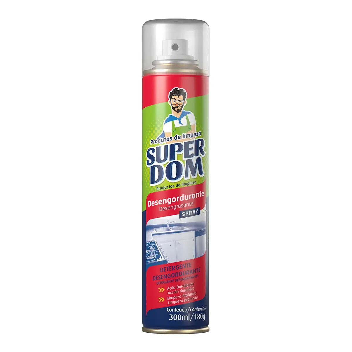 Super Dom Desengordurante Multiúso 300ml/180g - 1