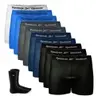 Kit 10 Cuecas Boxer Sem Costura + 1 Par de Meias - 1