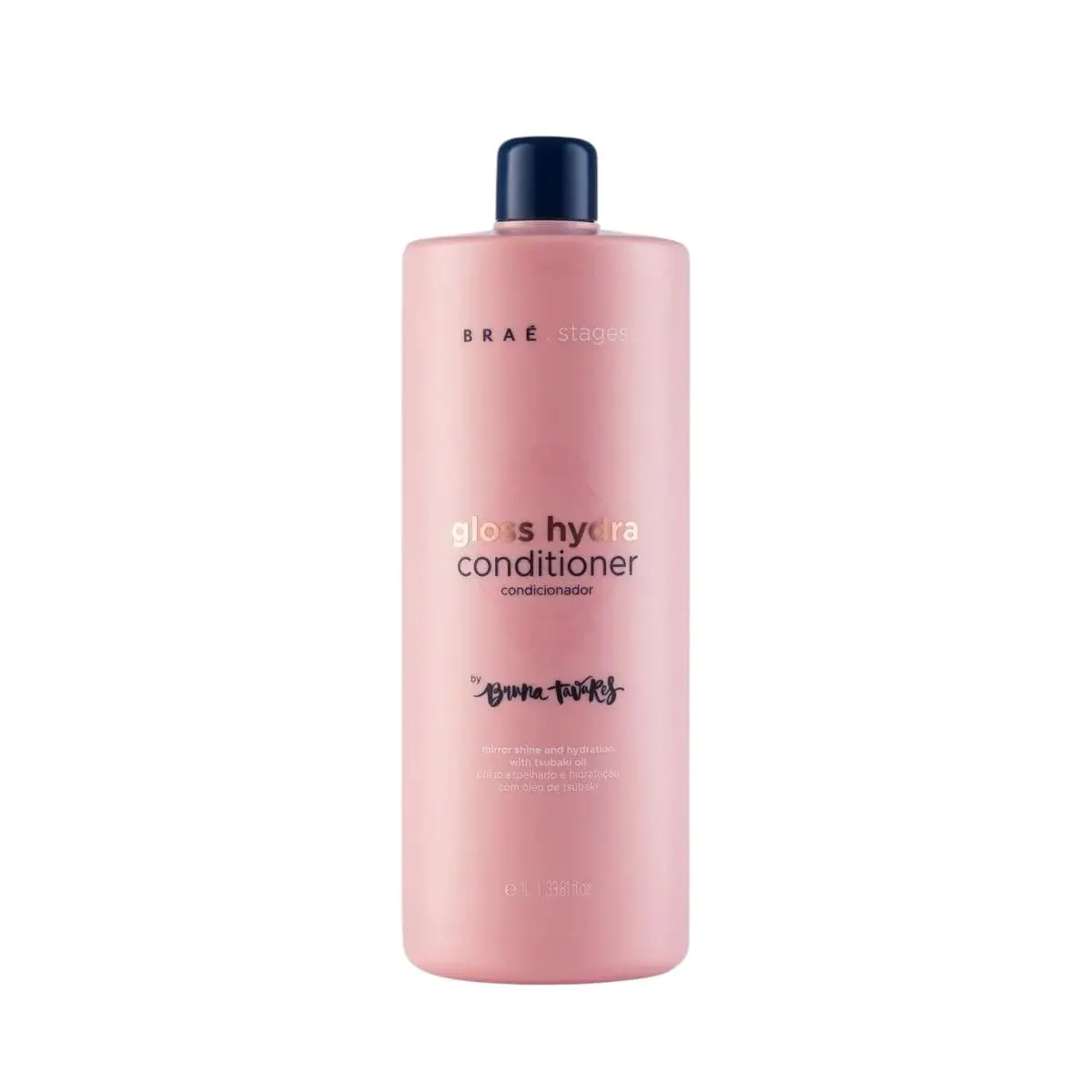 Condicionador Hidratante Braé Stages By Bruna Tavares Gloss Hydra, 1L - Brilho Intenso e Maciez - 1