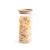 Pote de Vidro 800ml com Tampa de Bambu Hermética - 1
