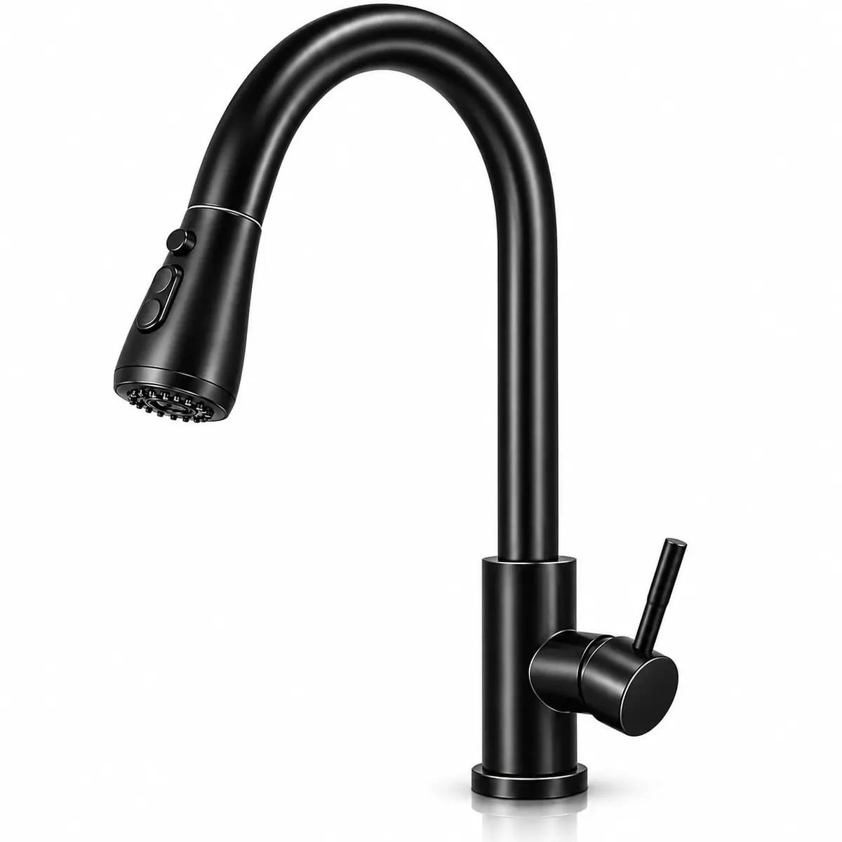 Torneira Goumert Cozinha Preta Bancada Extensivel Monocomando Premium Giro 360°