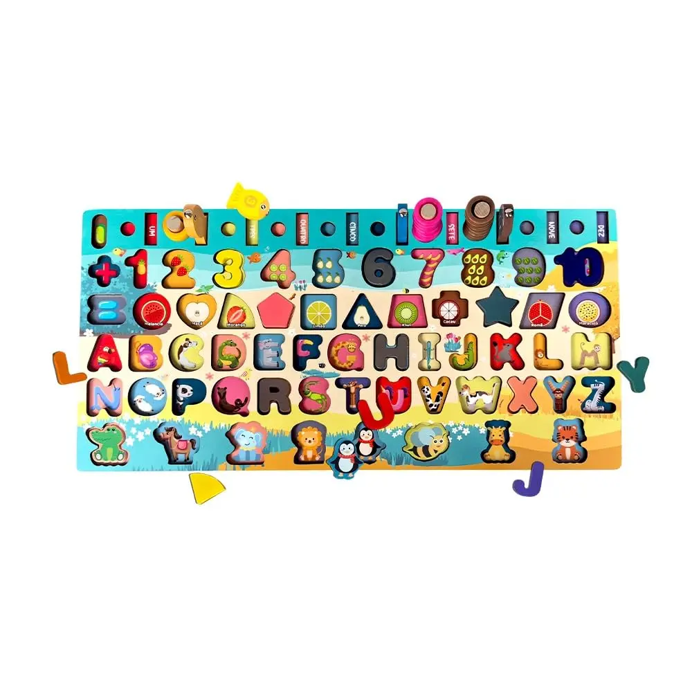 DM Toys Brinquedo Didático Aprenda Brincando Multiatividades 135 Peças