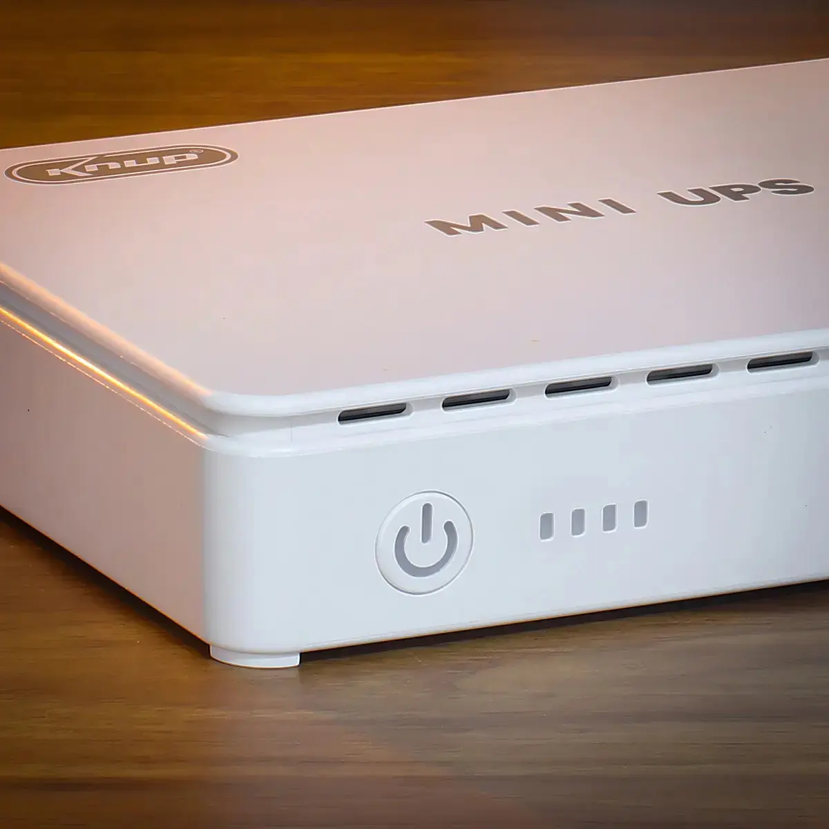 Mini UPS 35W ( Nobreak) USB Type-C Poe Bivolt KP-588 Kanup Branco thumbnail 5