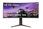 Monitor Gamer LG UltraGear Curvo 34” WQHD UltraWide 3440x1440 160Hz 1ms (MBR) HDR10 AMD FreeSync HDMI 34GP63A-B - 1