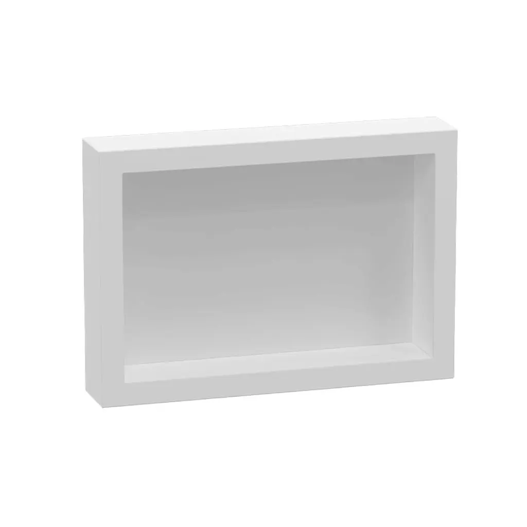 Nicho de Parede Sobrepor 40x28x7cm Branco para Banheiro e Lavanderia(BRANCO)
