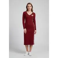 Vestido Feminino Colcci Jeans Manga Longa Detalhe Lateral Vinho