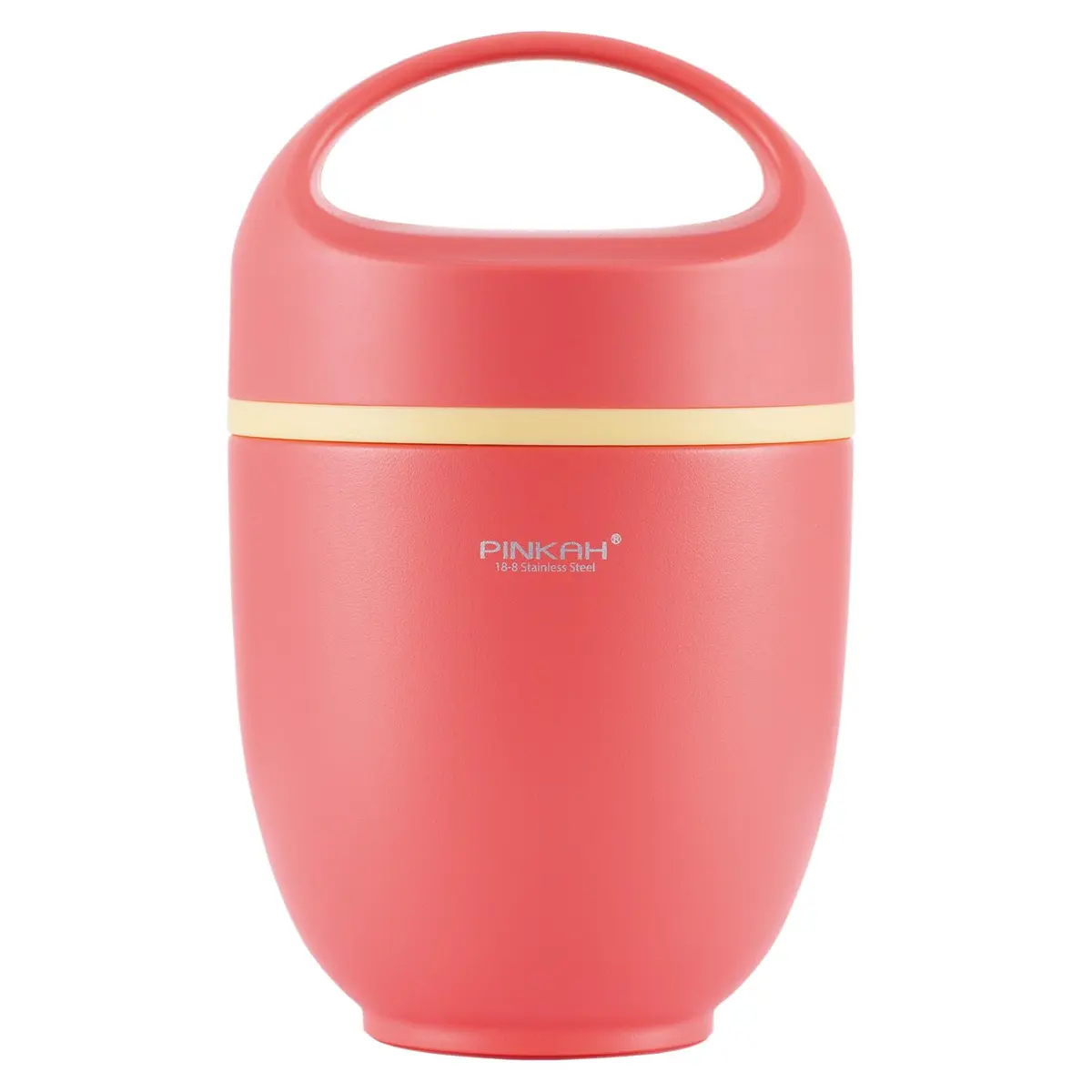 PINKAH Pote Térmico de Alimentos Aço Inox 304 820ml Hermético com Rosca - Marmita para Sopa e Refeições